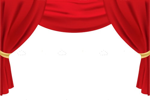 Red Stage Curtain Frame - Vectorjunky - Free Vectors, Icons, Logos and More