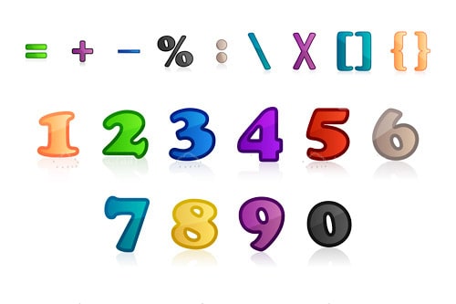 Types Brackets Math Different Mathematical Symbol Stock Vector