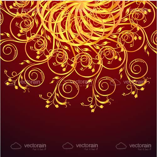 Orange Floral Background Vector Art, Icons, and Graphics for Free Download