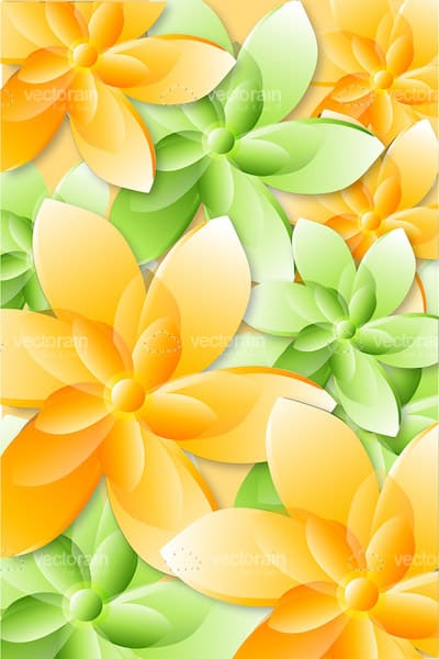 orange and green background design