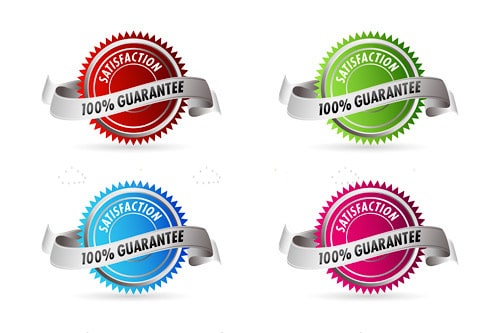 100% Satisfaction Guarantee Labels - Vectorjunky - Free Vectors, Icons,  Logos and More